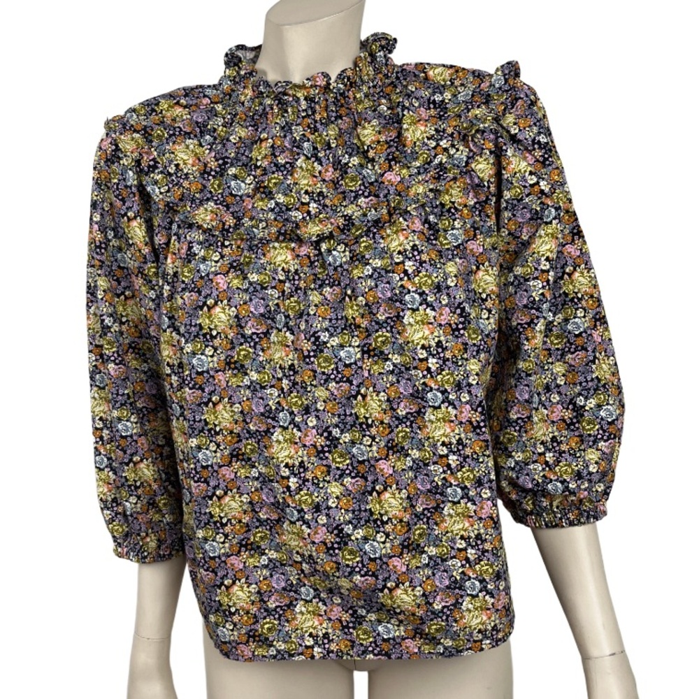 Universal Thread High‎ Puff Sleeved Floral Blouse